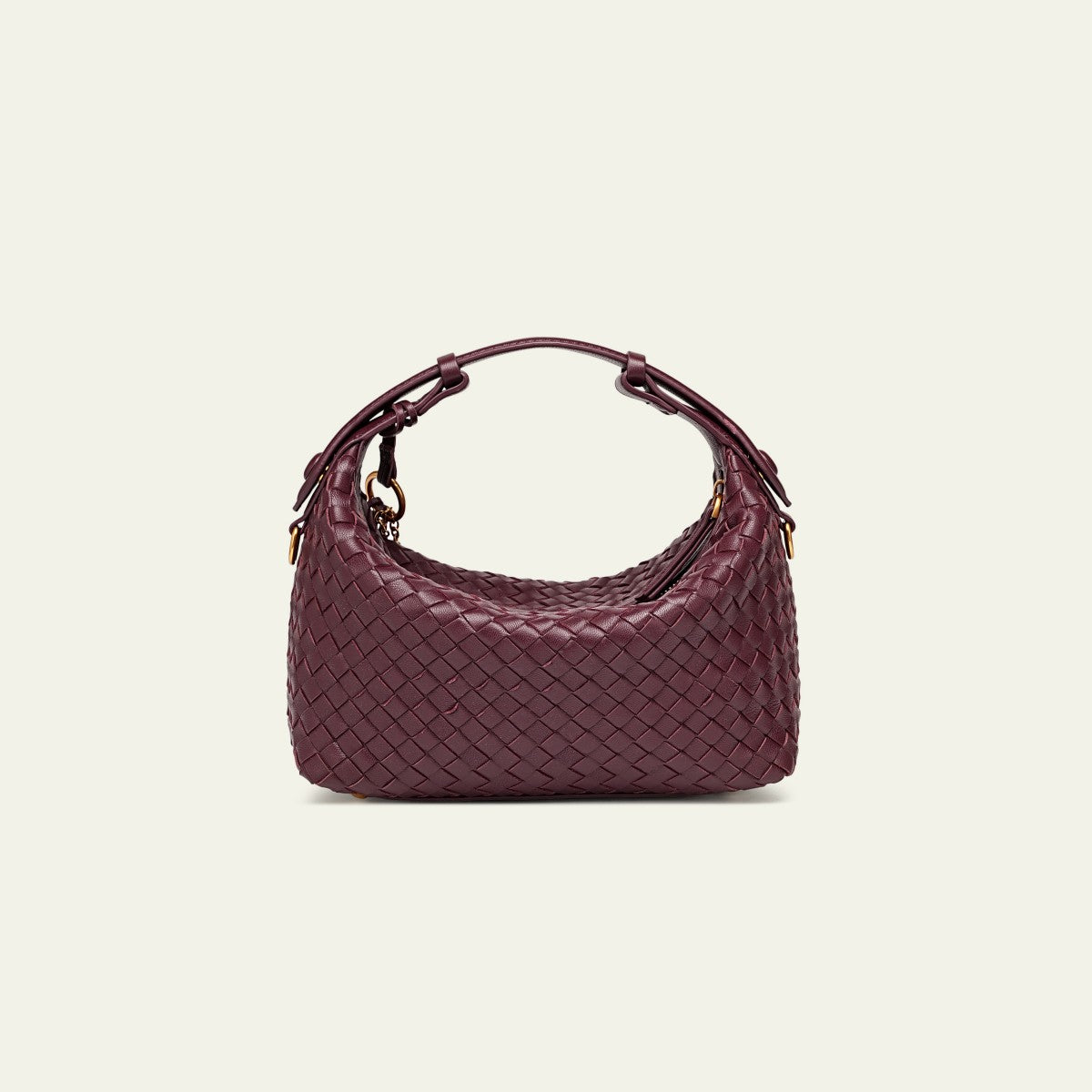 Camilla Half Moon Woven - Burgundy