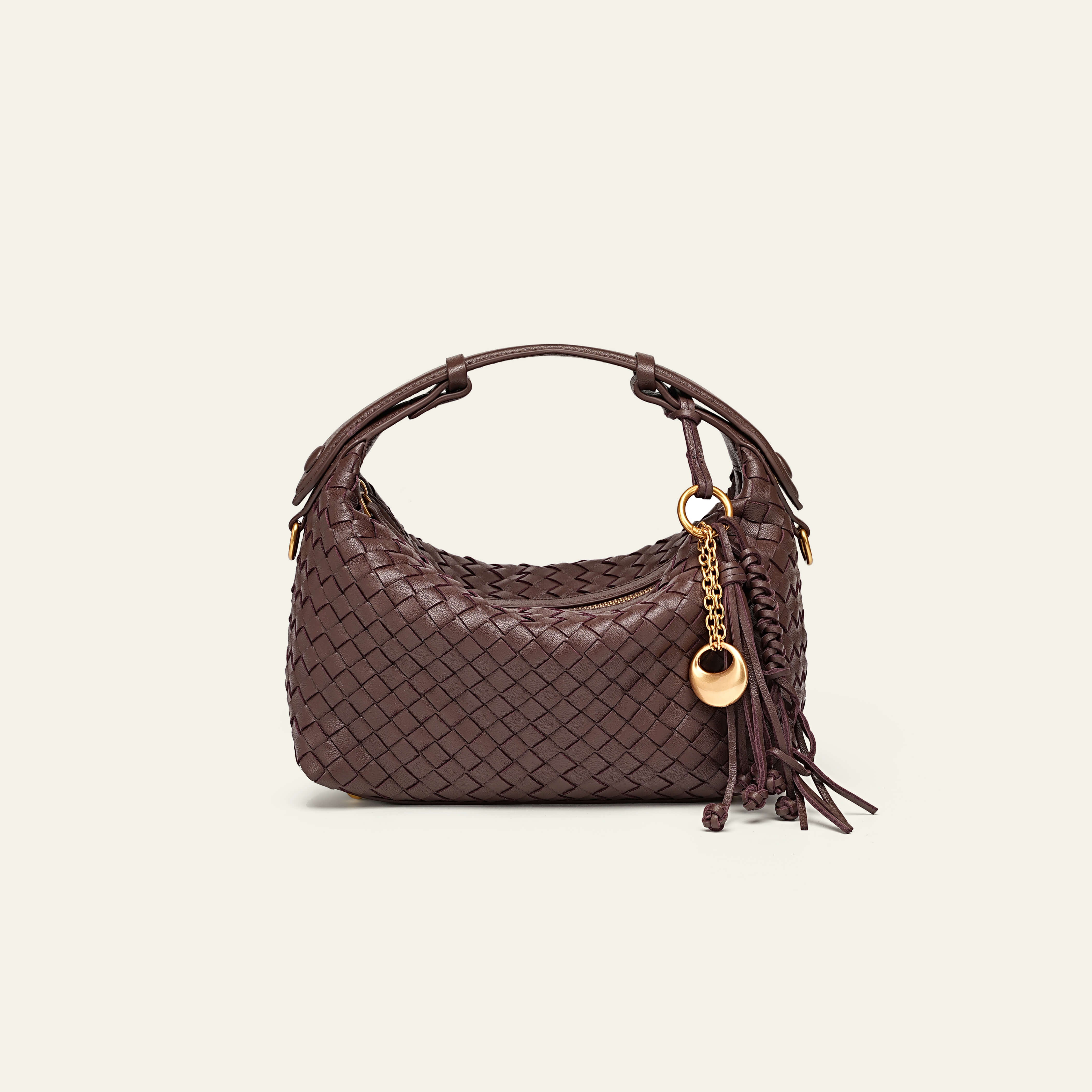 Camilla Half Moon Woven - Bubble Green