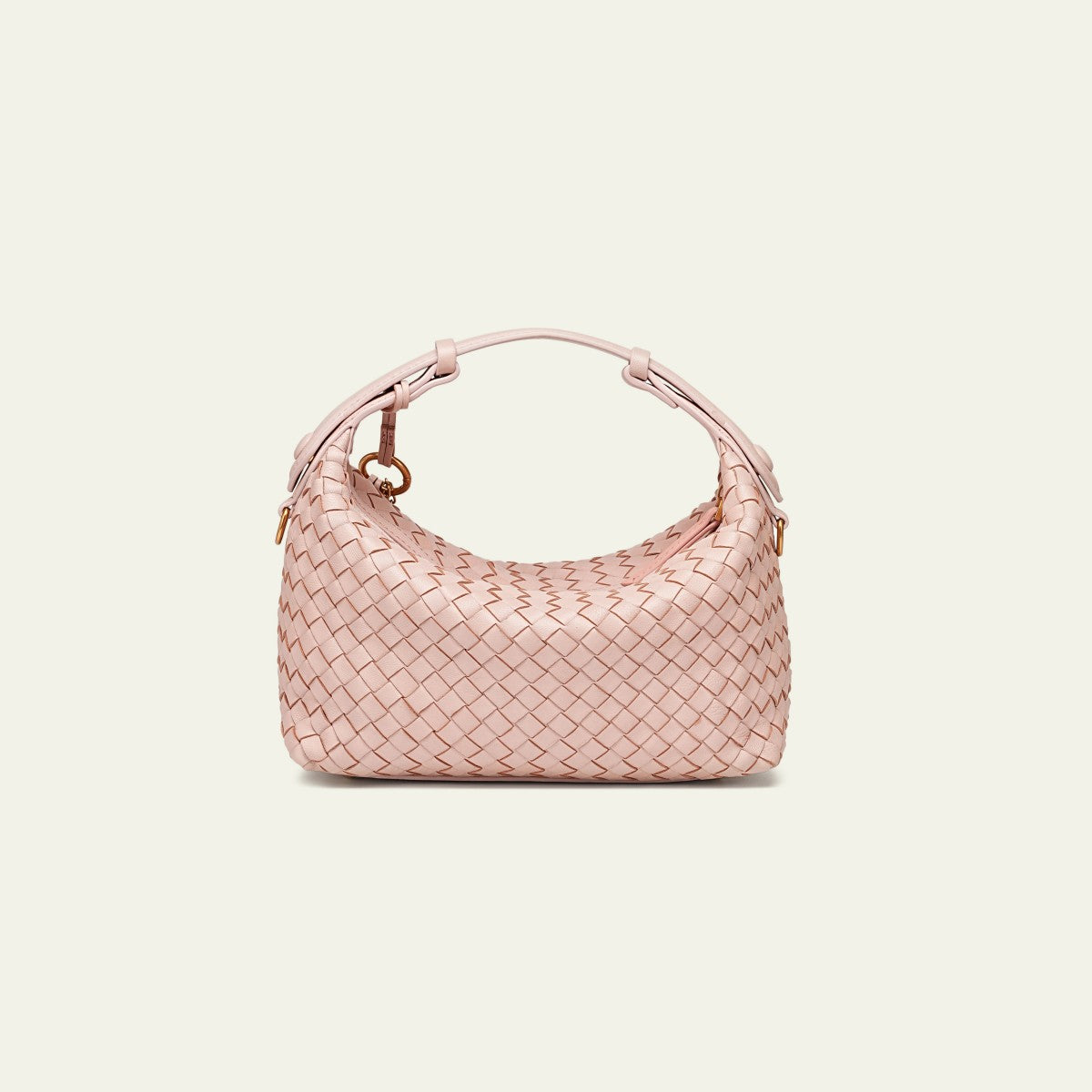 Camilla Half Moon Woven - Baby Pink