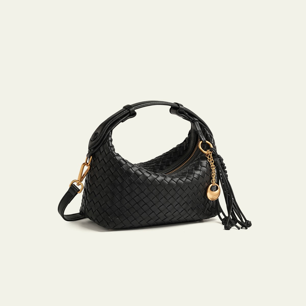 Camilla Half Moon Woven - Black