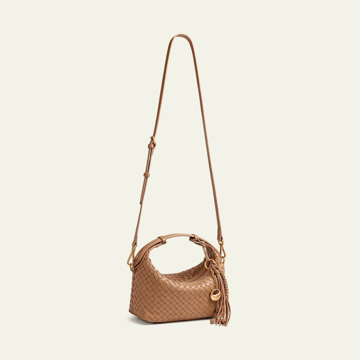 Camilla Half Moon Woven - Milk Tea