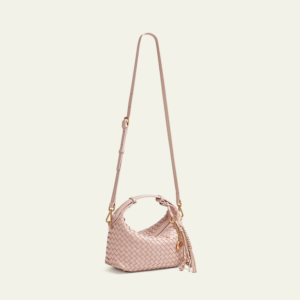 Camilla Half Moon Woven - Baby Pink