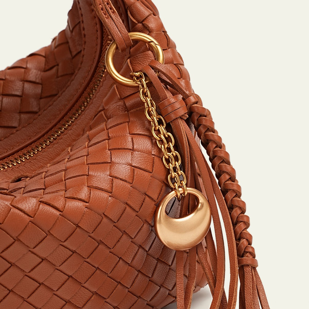 Camilla Half Moon Woven - Brown