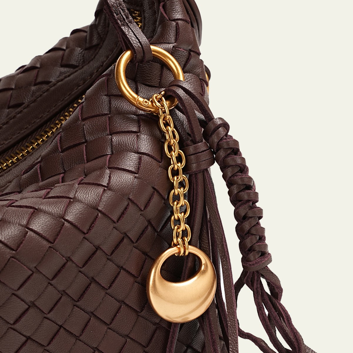 Camilla Half Moon Woven - Mocha