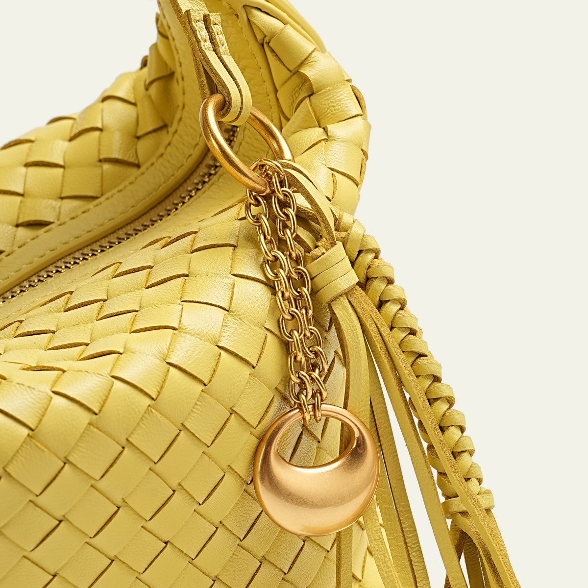 Camilla Half Moon Woven - Yellow