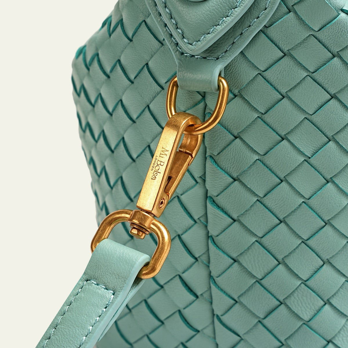 Camilla Half Moon Woven - Sky Blue