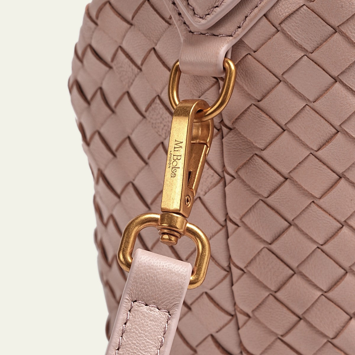 Camilla Half Moon Woven - Baby Pink