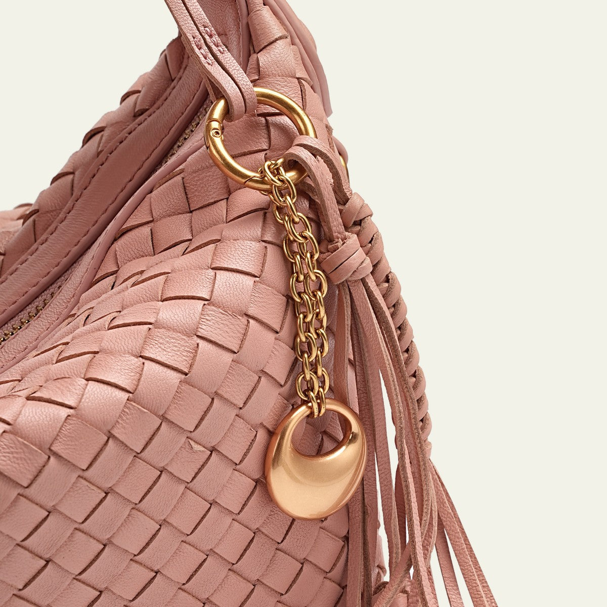 Camilla Half Moon Woven - Sakura Pink