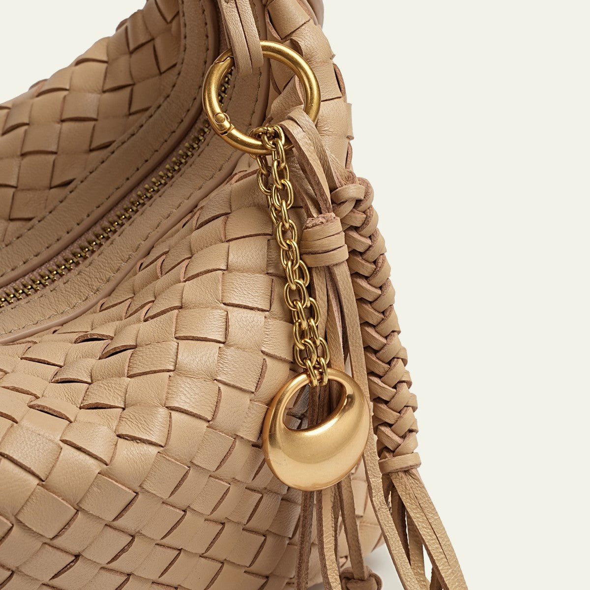 Camilla Half Moon Woven - Apricot