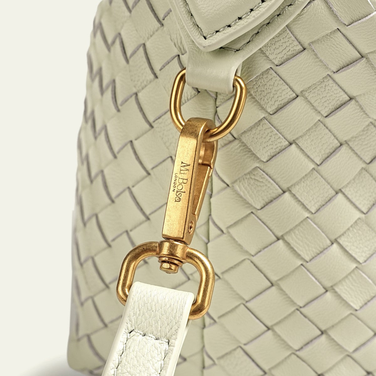 Camilla Half Moon Woven - Bubble Green