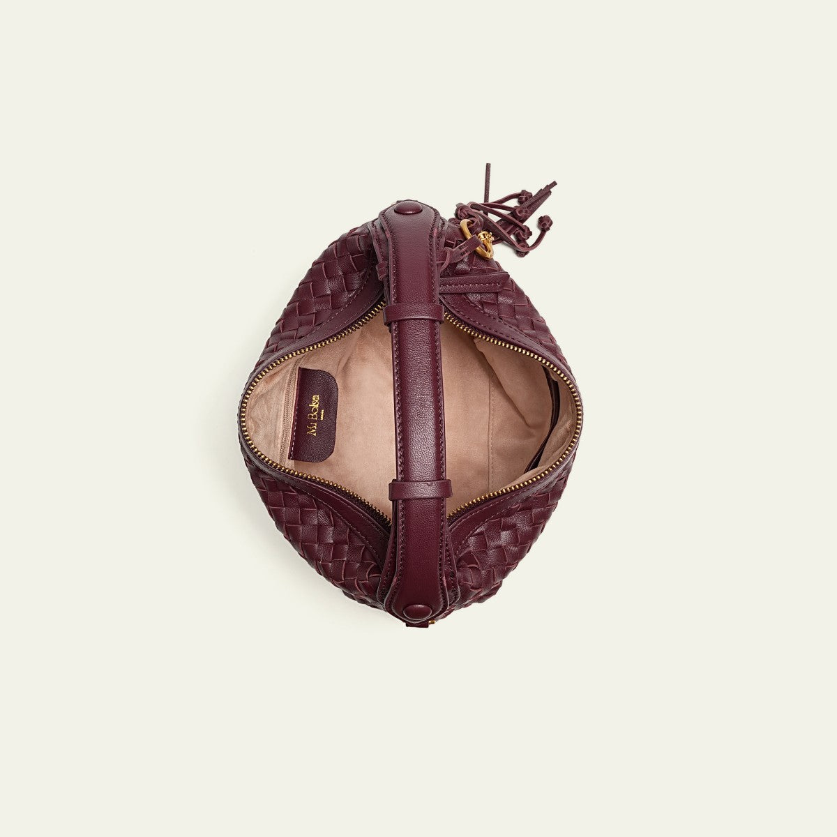 Camilla Half Moon Woven - Burgundy