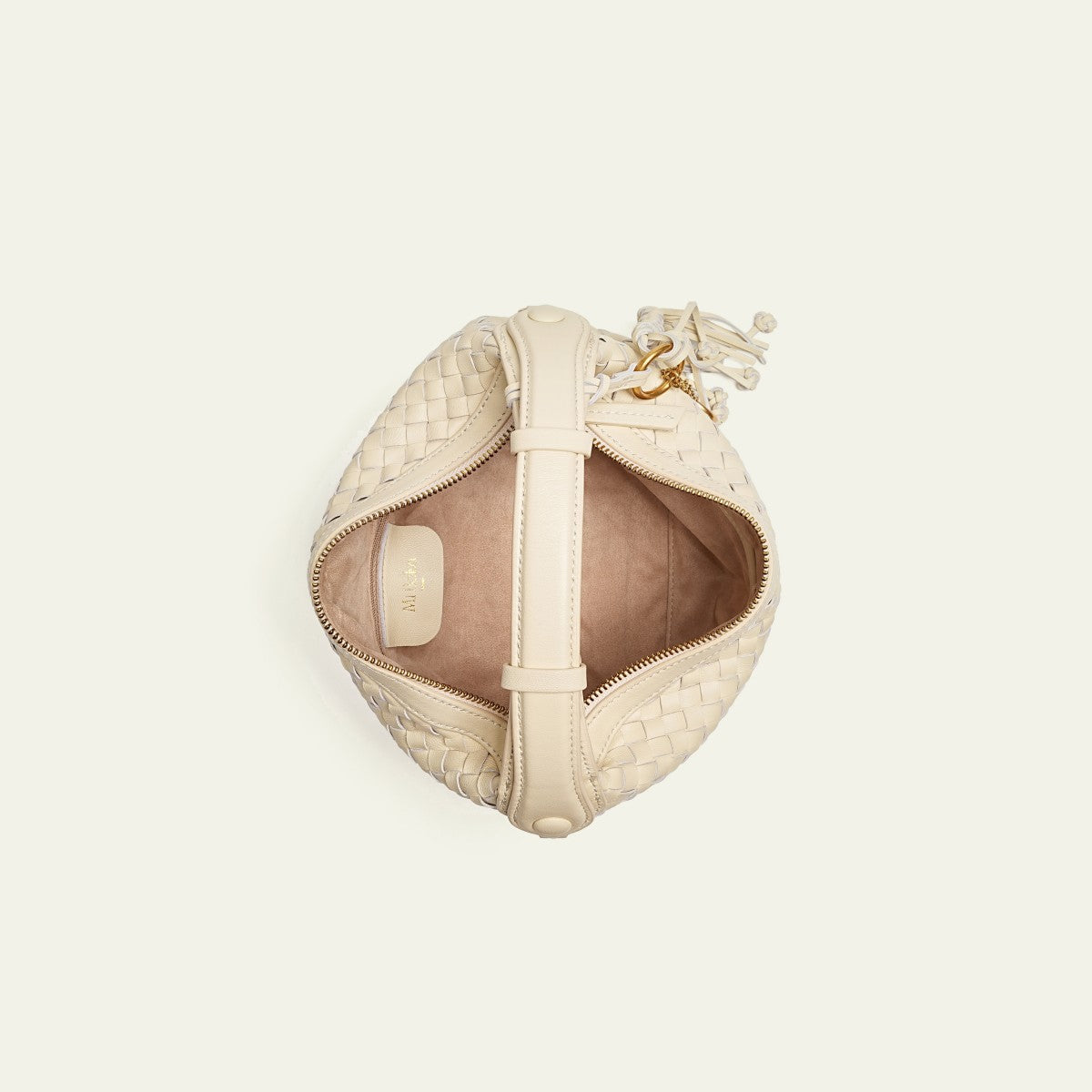 Camilla Half Moon Woven - Creamy White