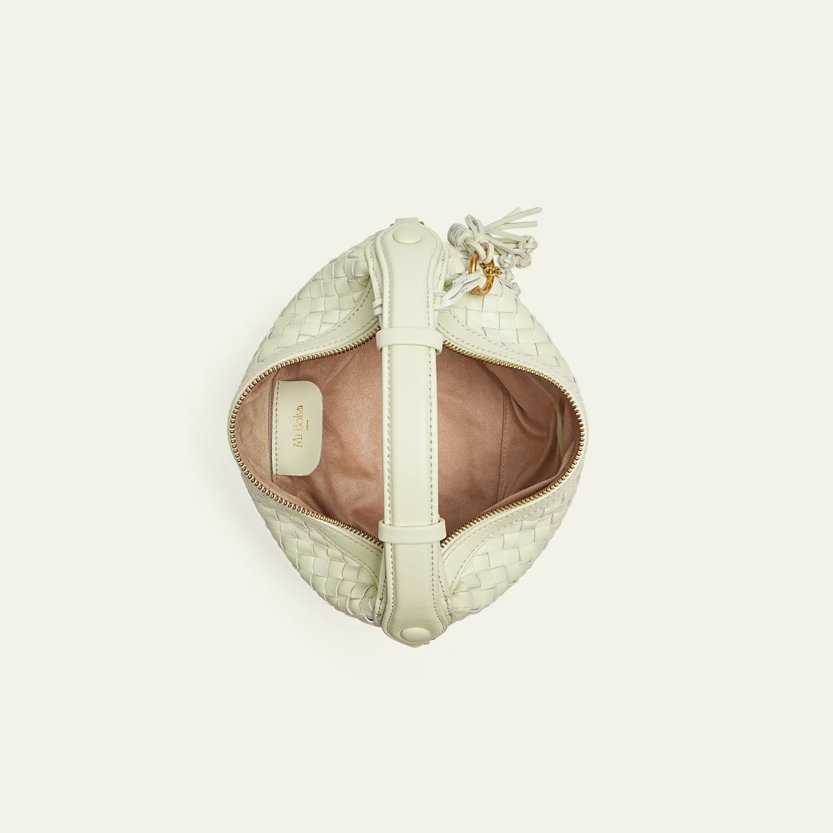 Camilla Half Moon Woven - Bubble Green