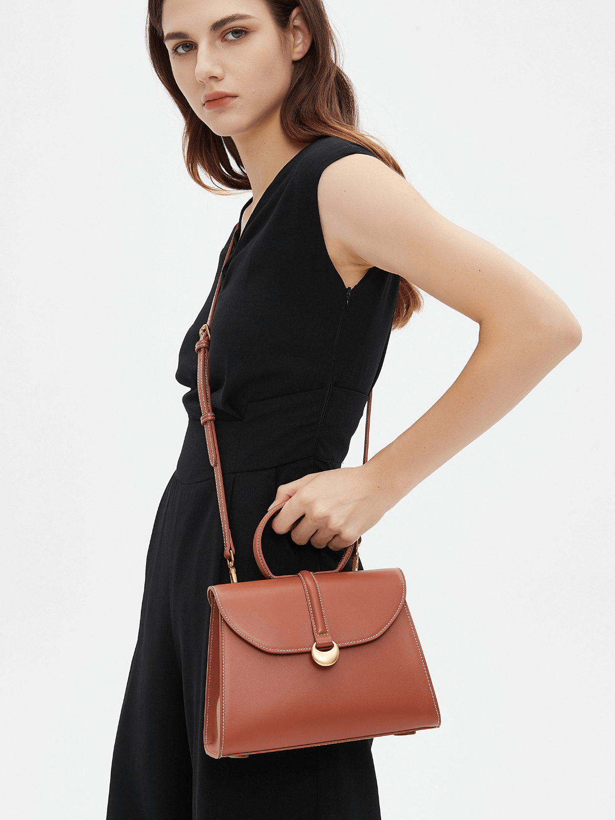Monaco Top Handle - Caramel