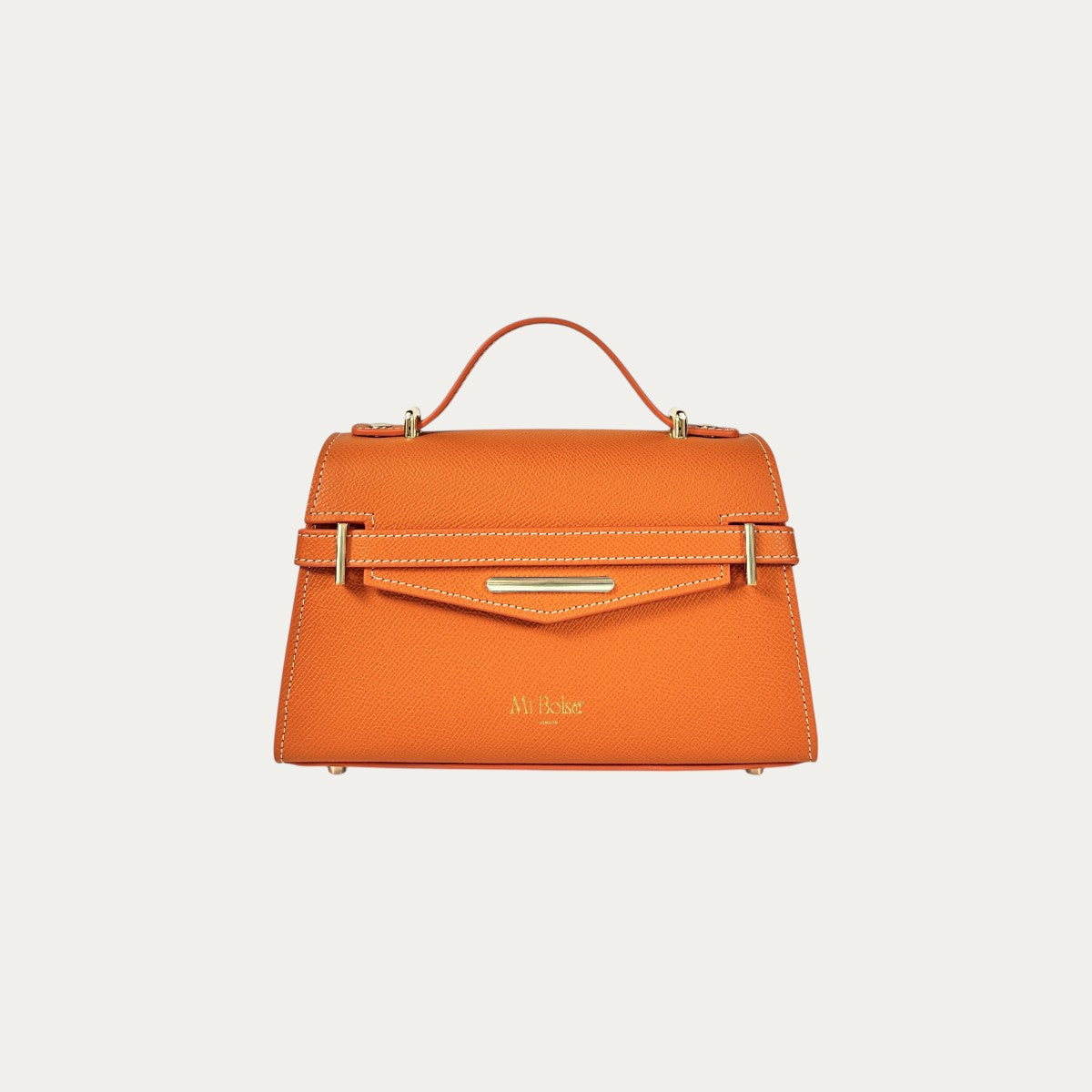 "Mi" Top Handle -Passion Orange