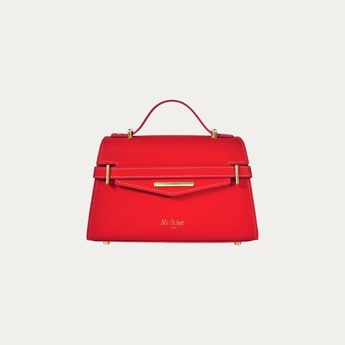 "Mi" Top Handle -Ruby Red