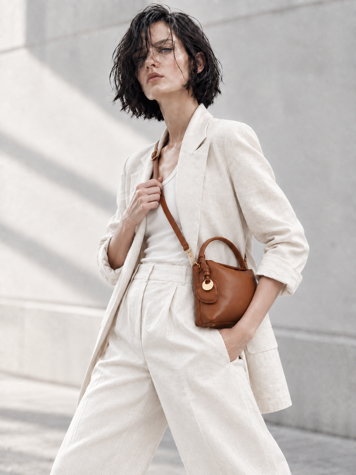 Camilla Top Handle - Brown