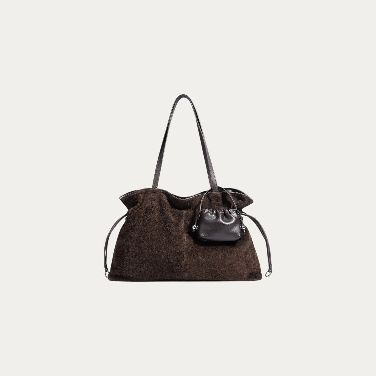 Suede Cloud Shoulder - Coffee