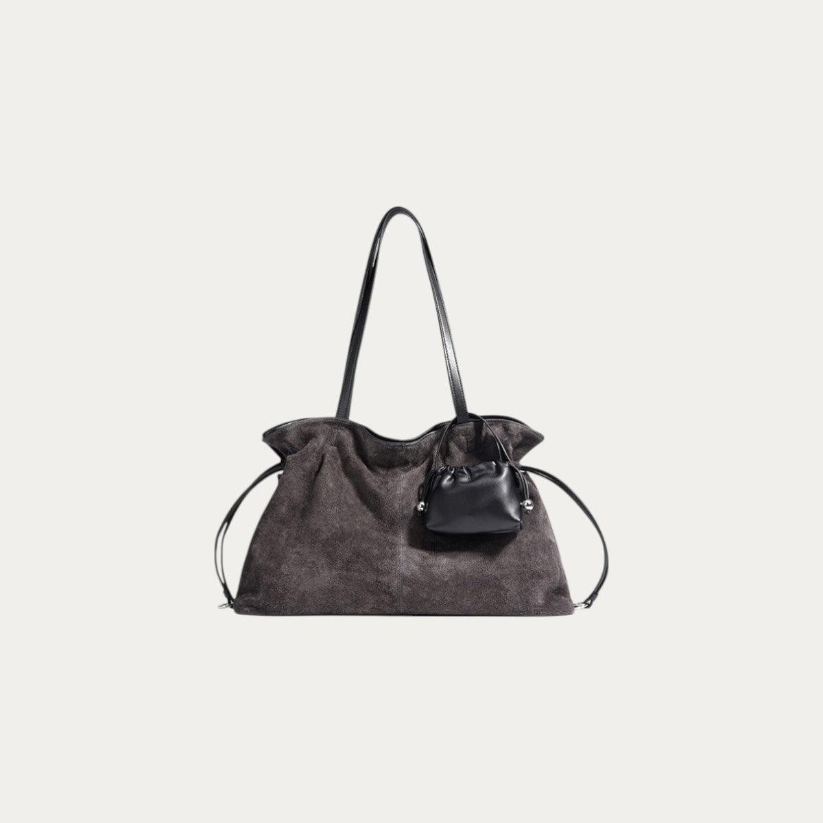 Suede Cloud Shoulder - Grey