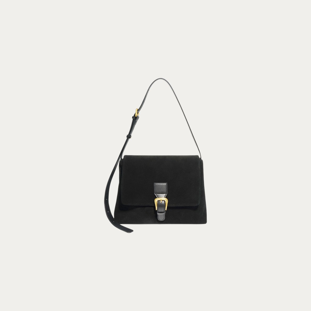Suede Crossbody - Black