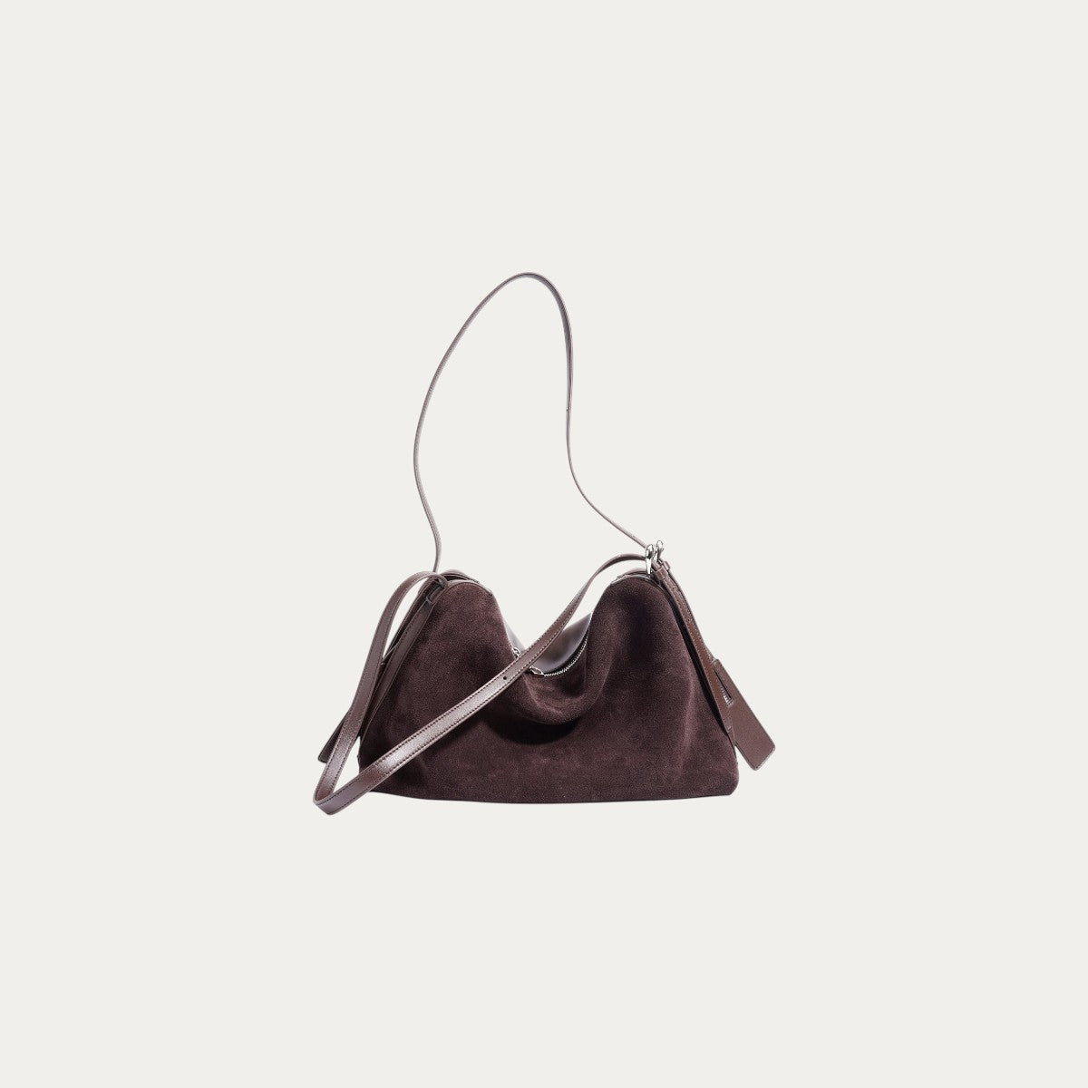 Suede Pillow Shoulder - Coffee