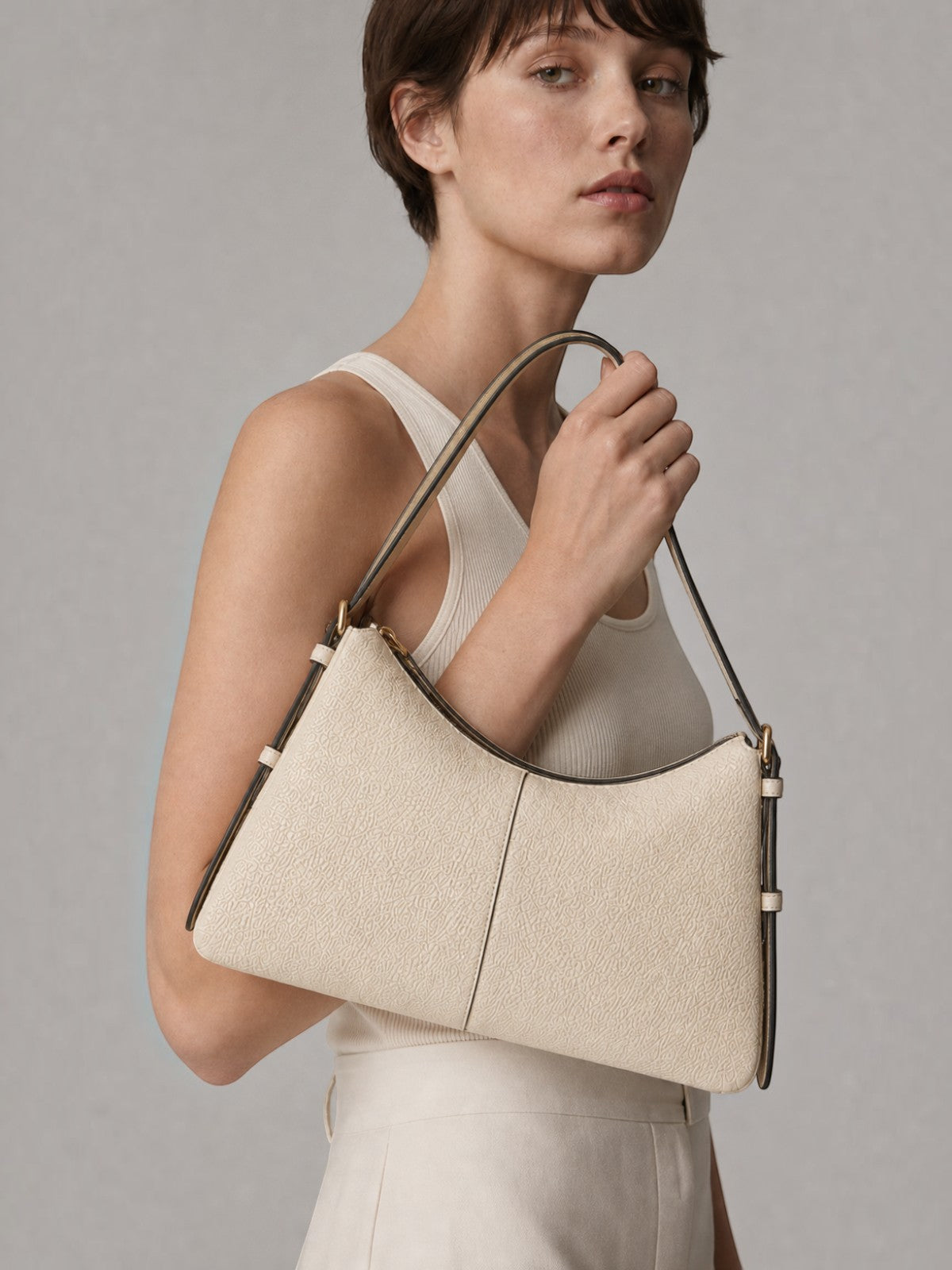Madolyn Shoulder - Creamy White