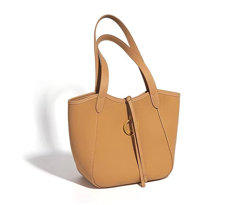 First Layer Cowhide Faith Shoulder Bag
