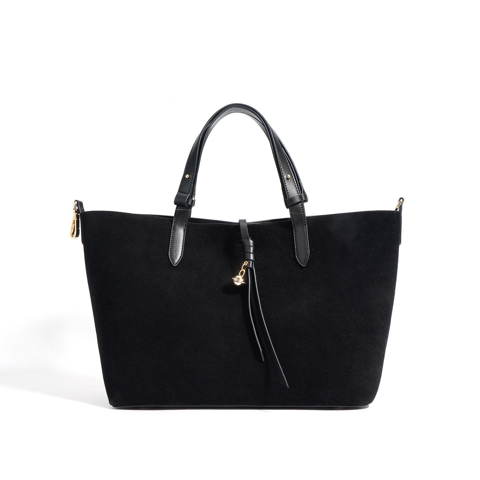 Suede Tote Bag - Purple