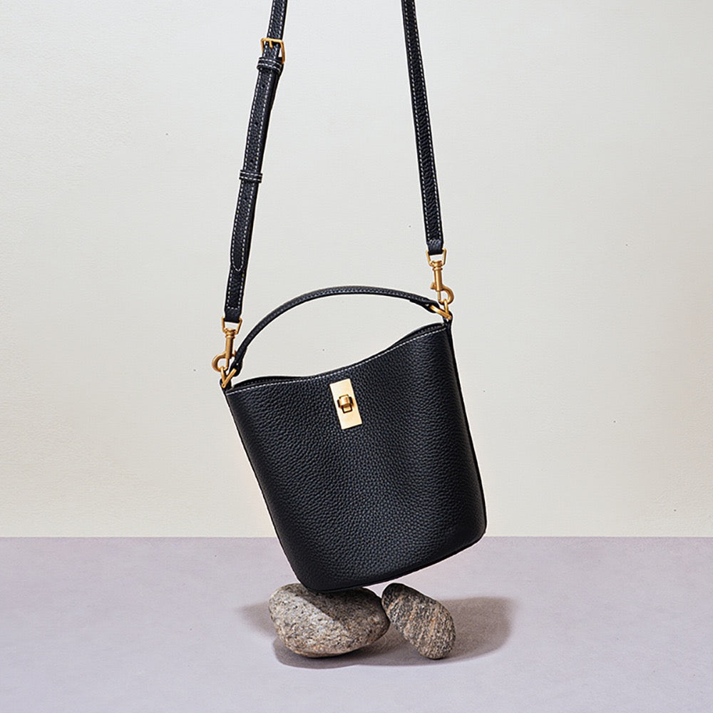 First Layer Cowhide Fanny Shoulder/Tote Bag