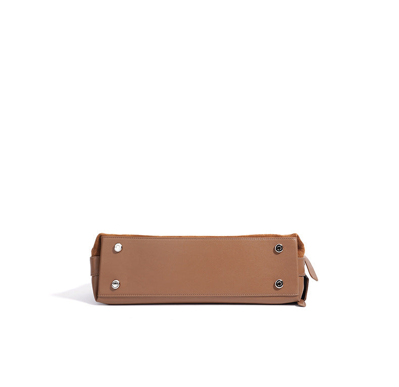 Suede Pillow Shoulder - Coffee