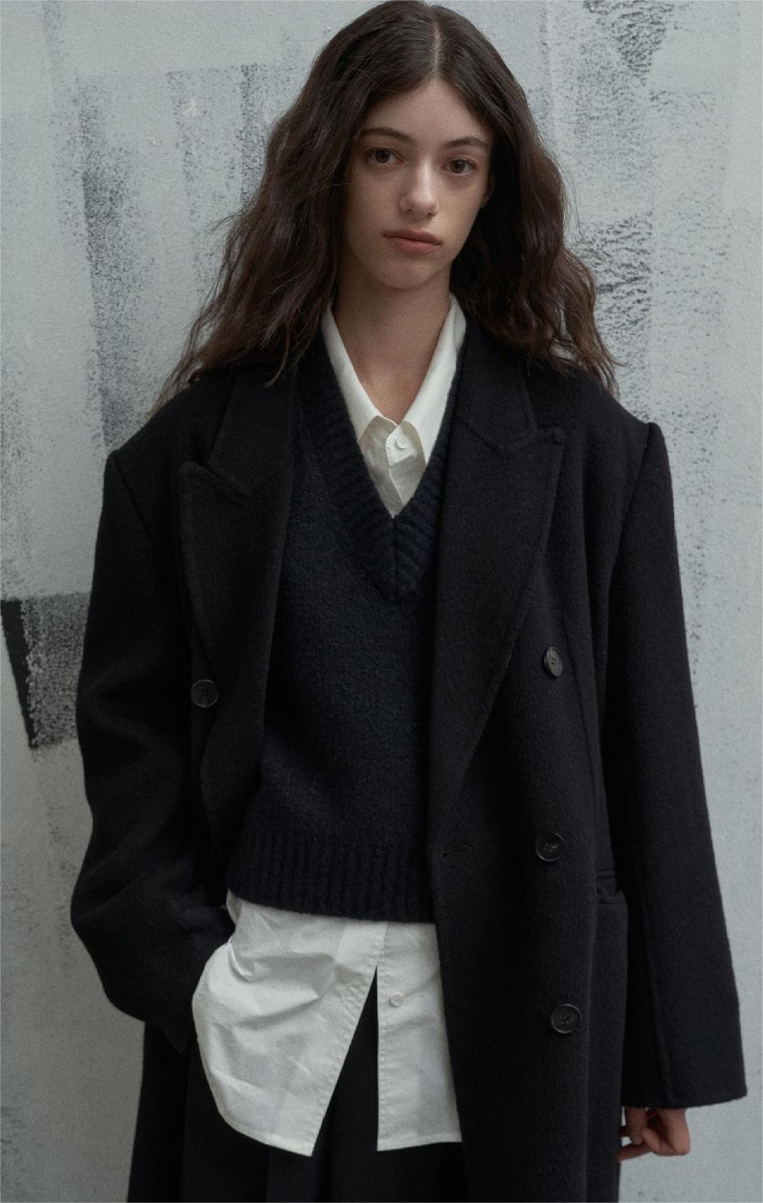 Handmade Lamb Wool Alice Overcoat