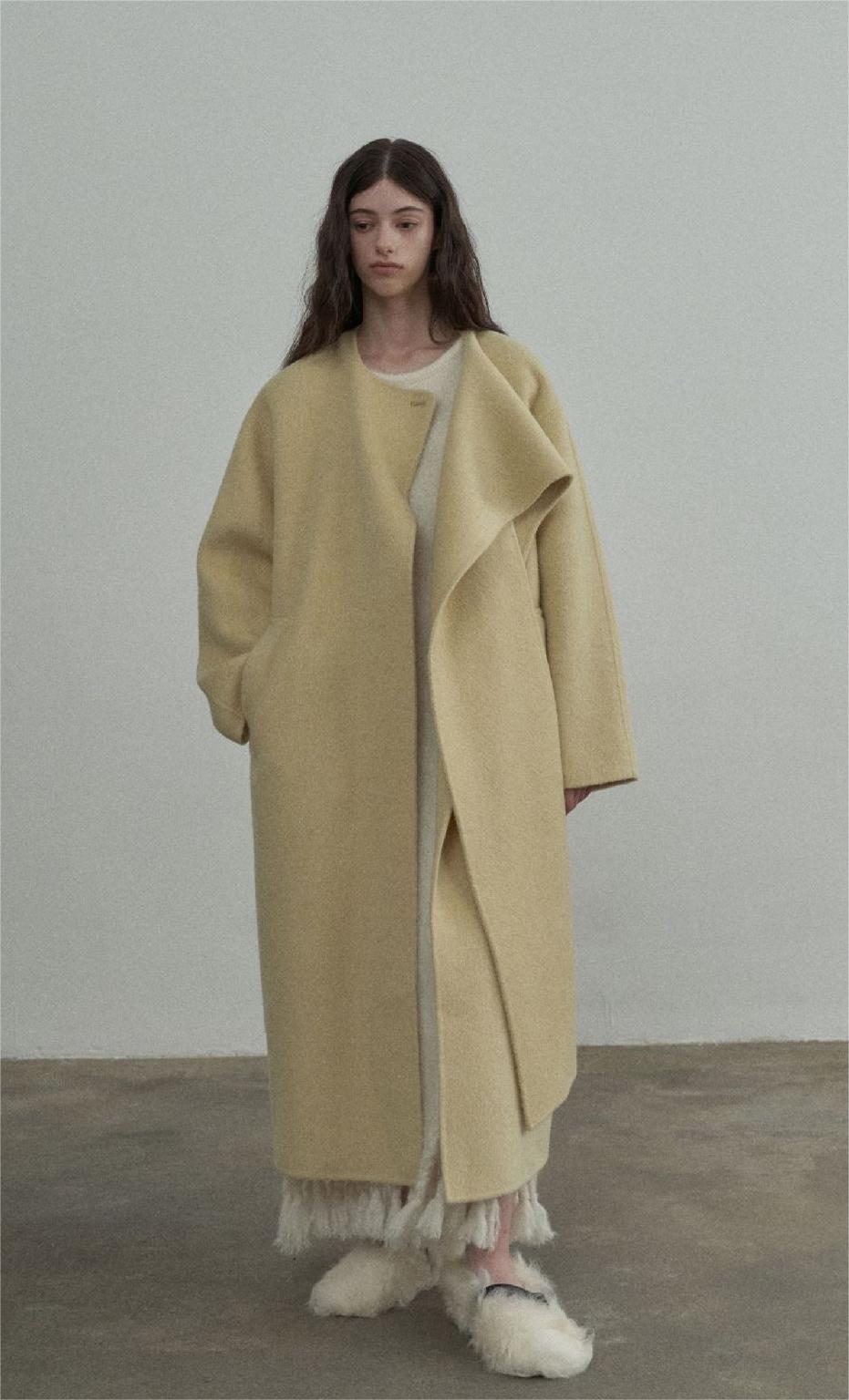 Handmade Lamb Wool Charlotte Overcoat