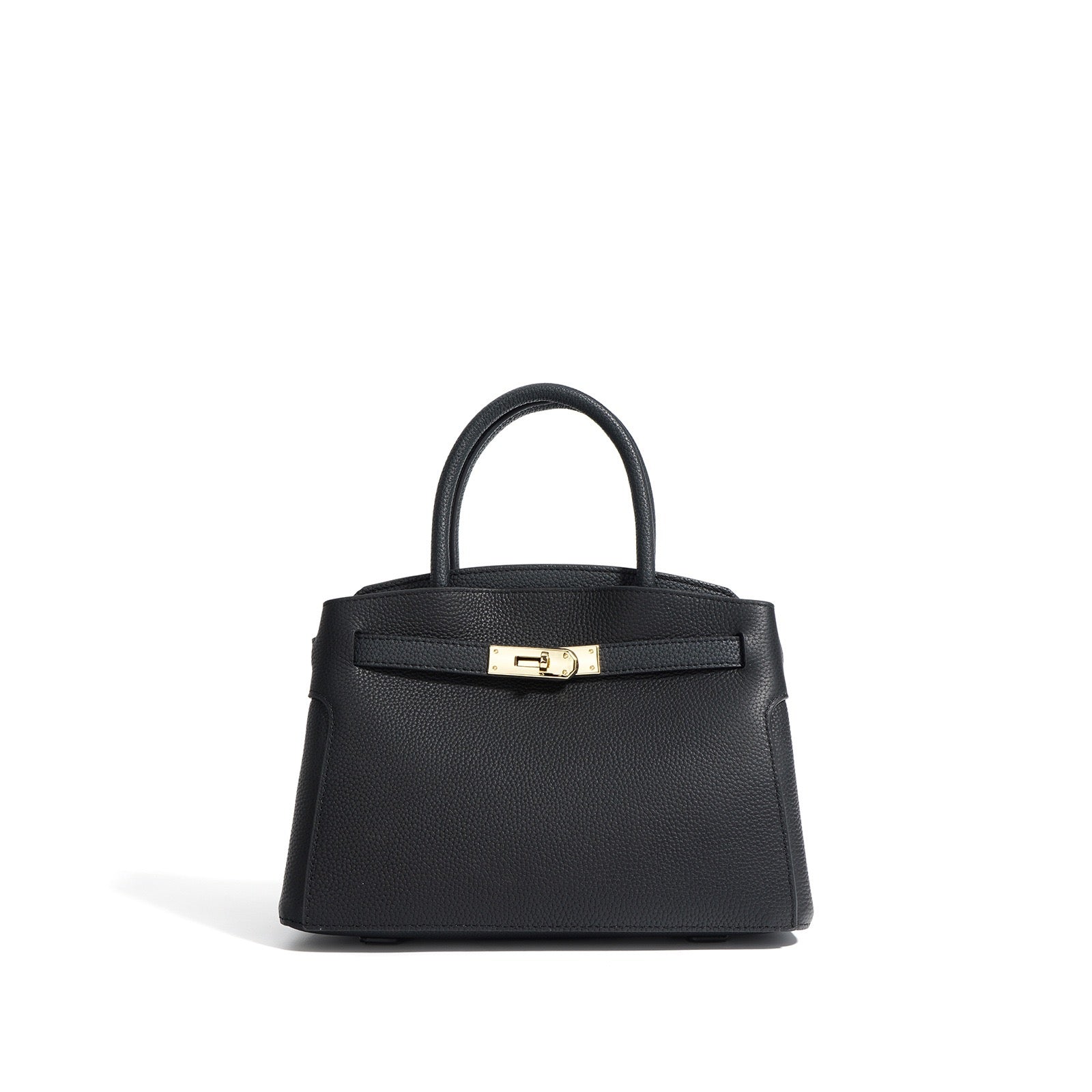 First layer Cowhide Paris Bag Black