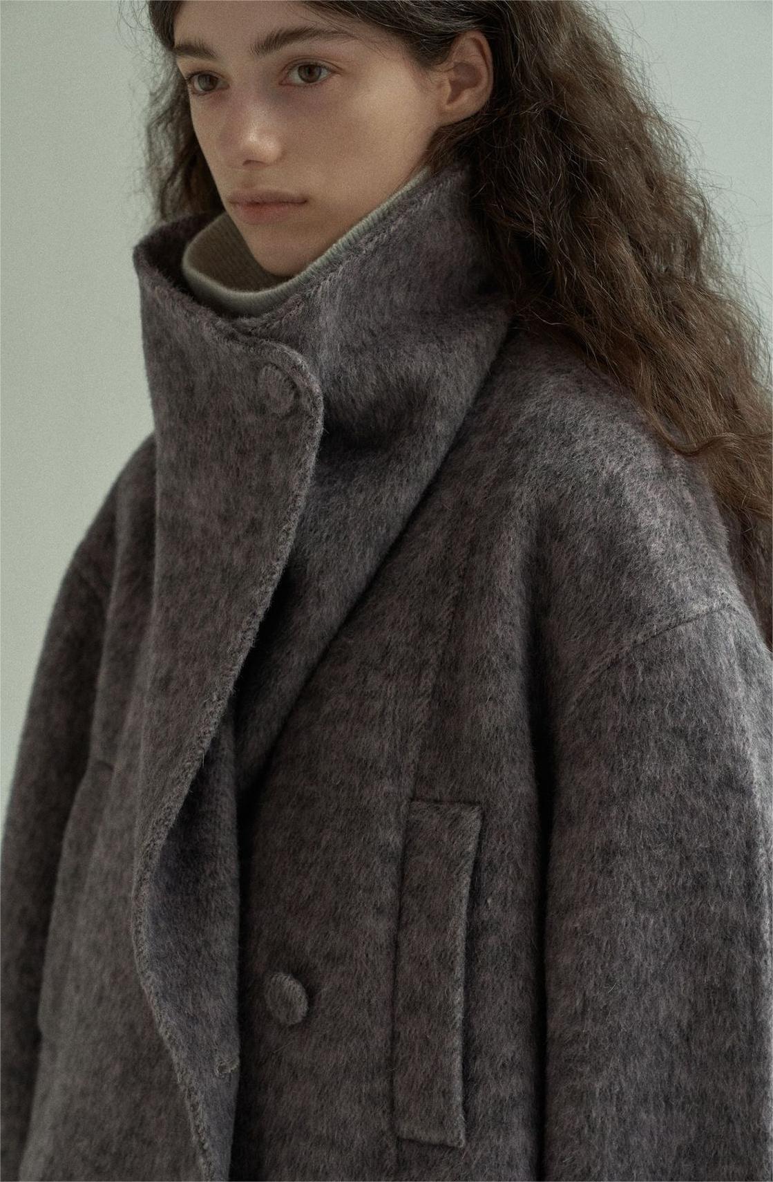 Handmade Lamb Wool Aviva Overcoat
