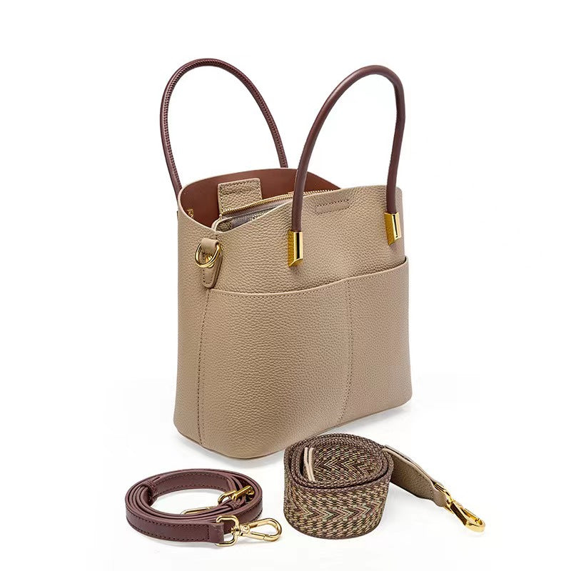 First Layer Cowhide Verna Shoulder/Tote Bag