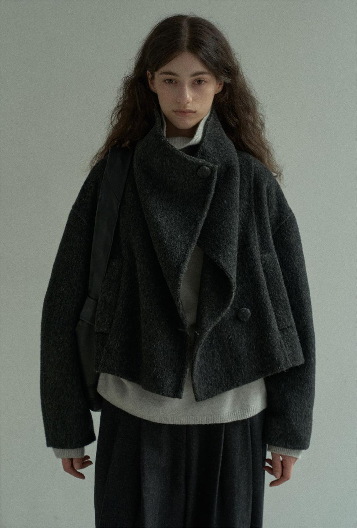 Handmade Lamb Wool Aviva Overcoat