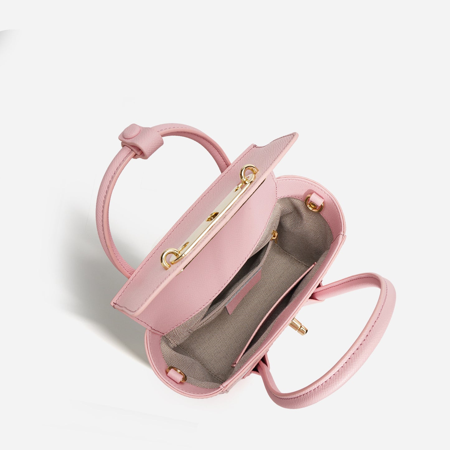 First Layer Cowhide Sini Tote Box Bag