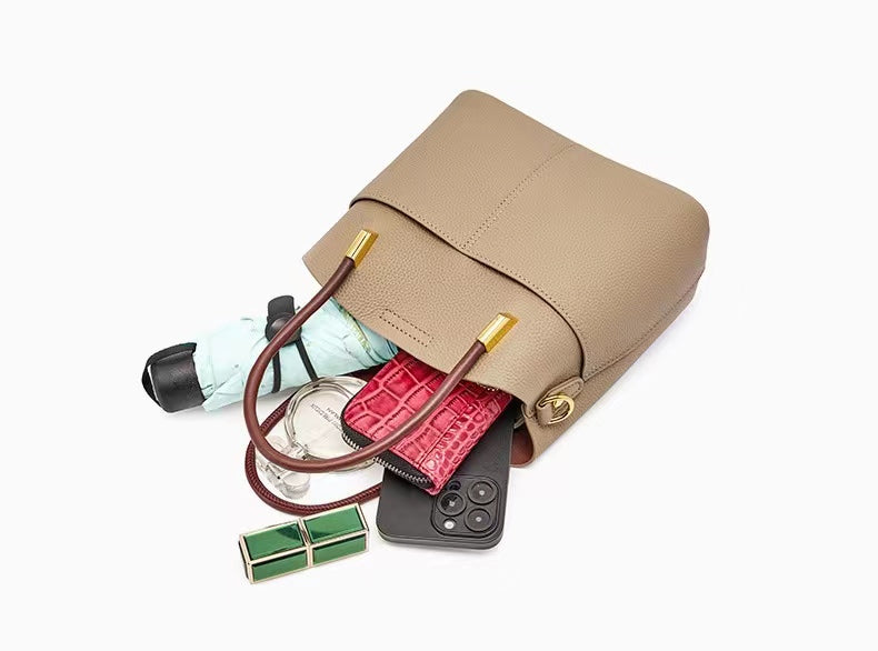 First Layer Cowhide Verna Shoulder/Tote Bag