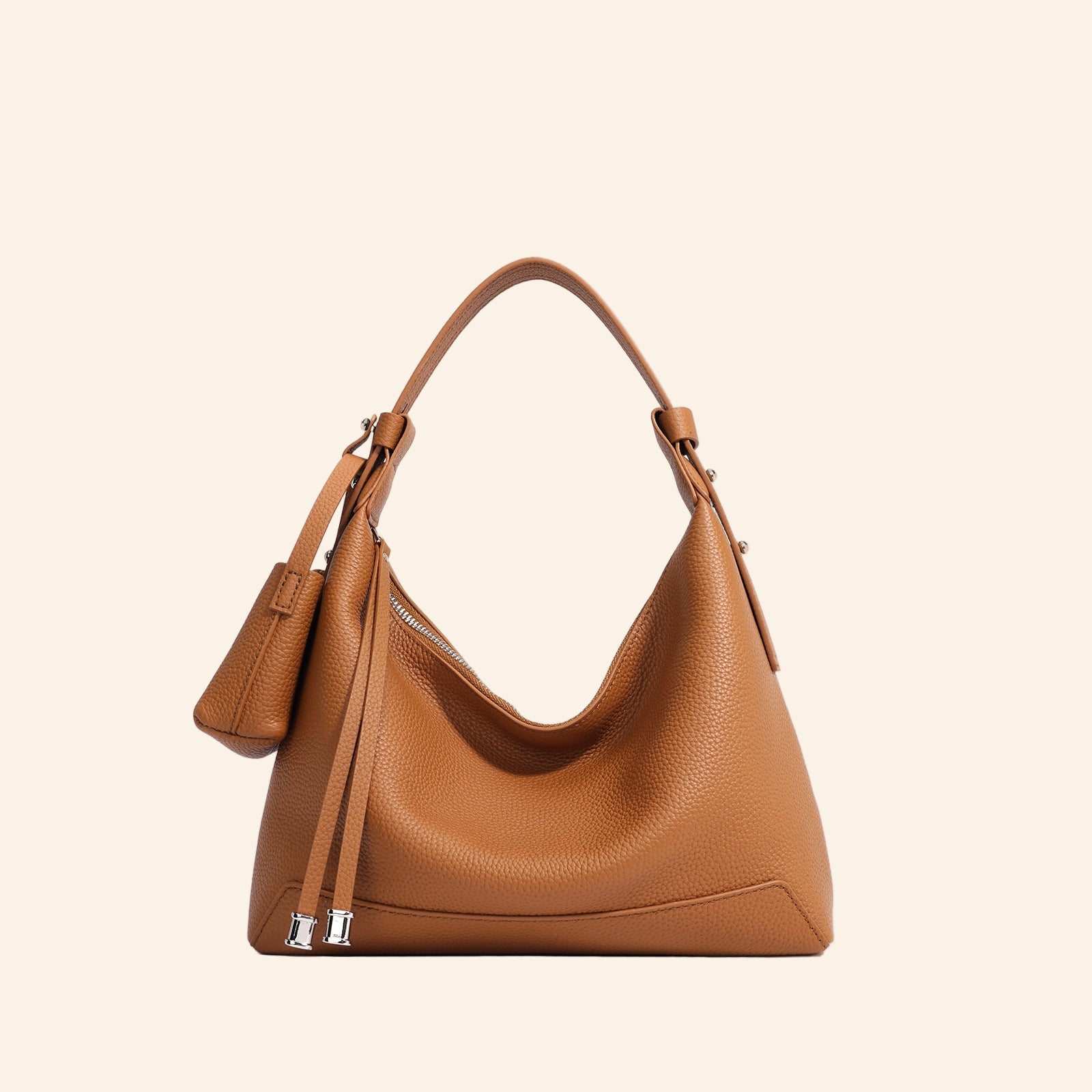 Halfmoon Tote/Shoulder - Brown