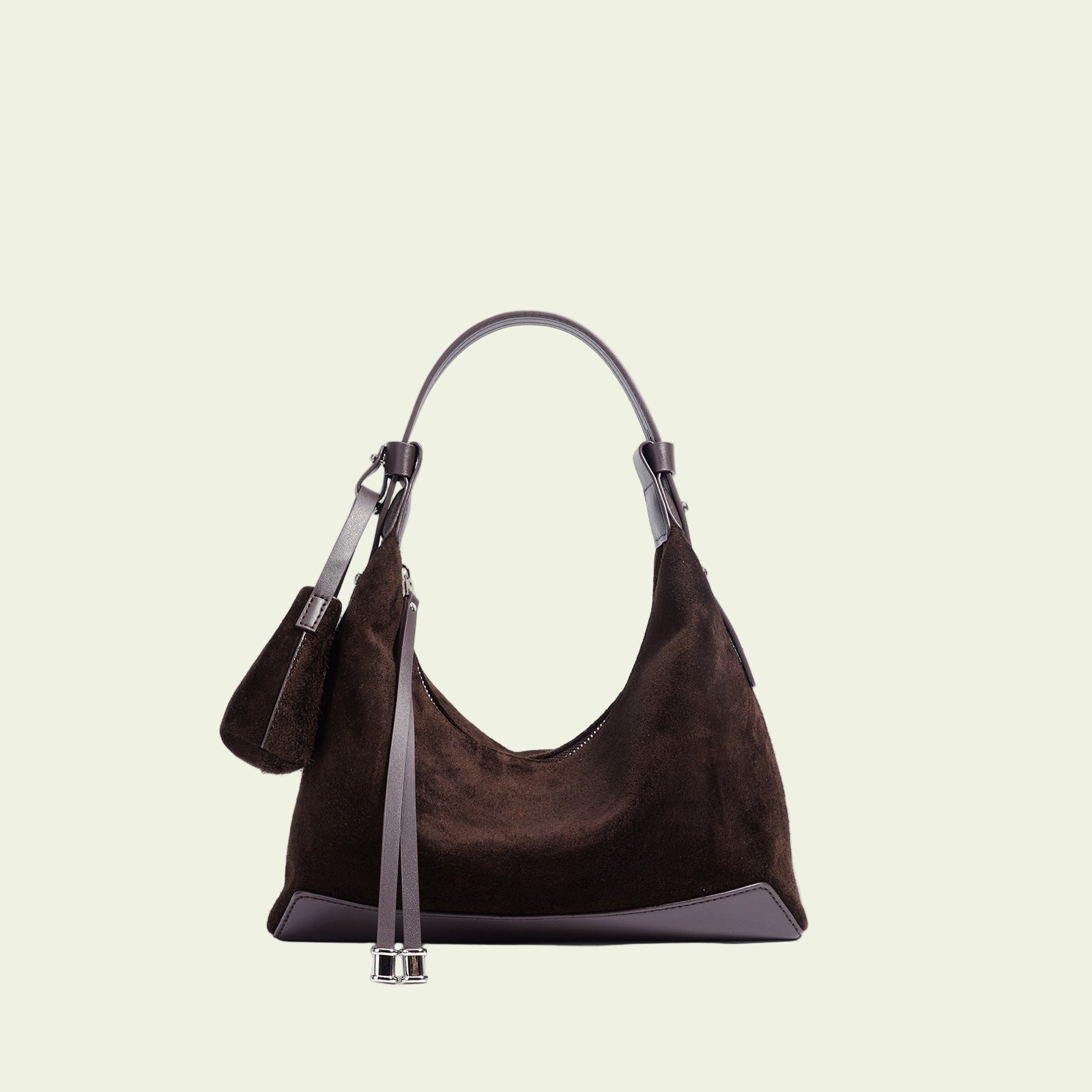 Suede Hobo/Tote - Coffee