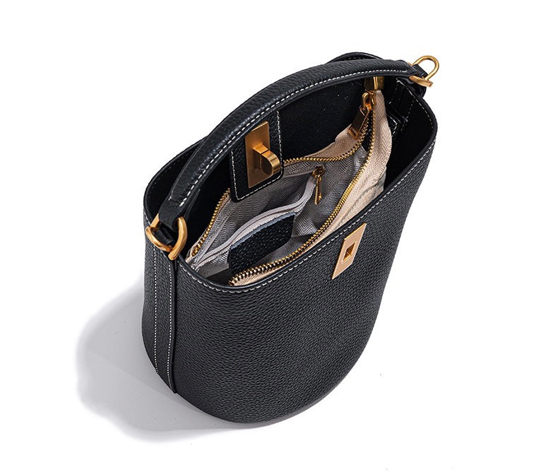 First Layer Cowhide Fanny Shoulder/Tote Bag