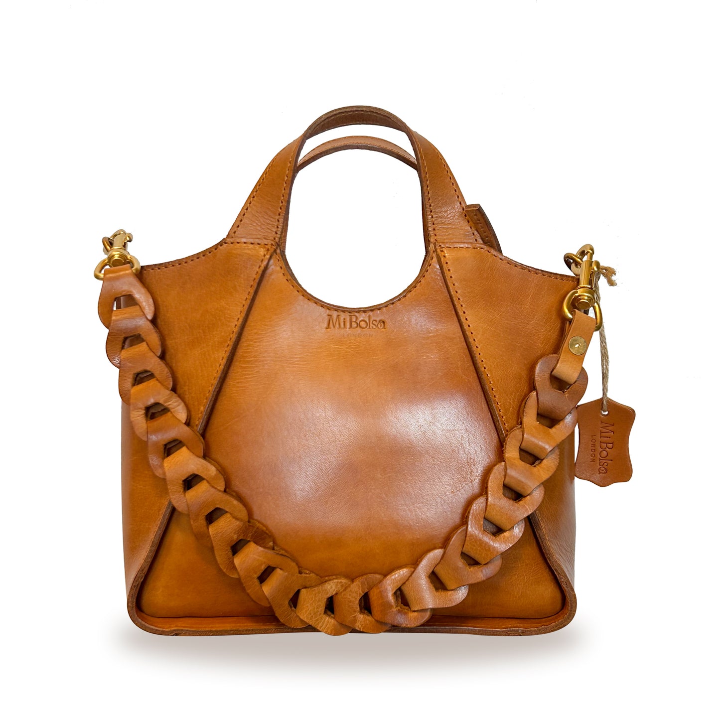 Genuine Vegetable Tanned Leather Skye Tote/Shoulder/Crossbody Bag