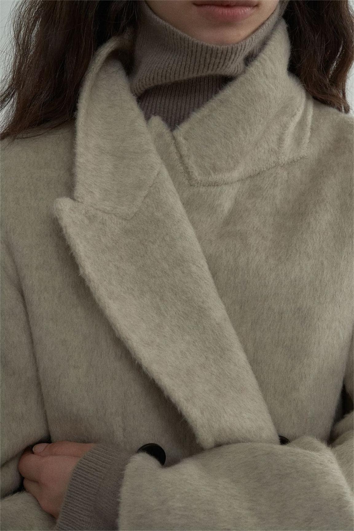 Handmade Lamb Wool Alice Overcoat
