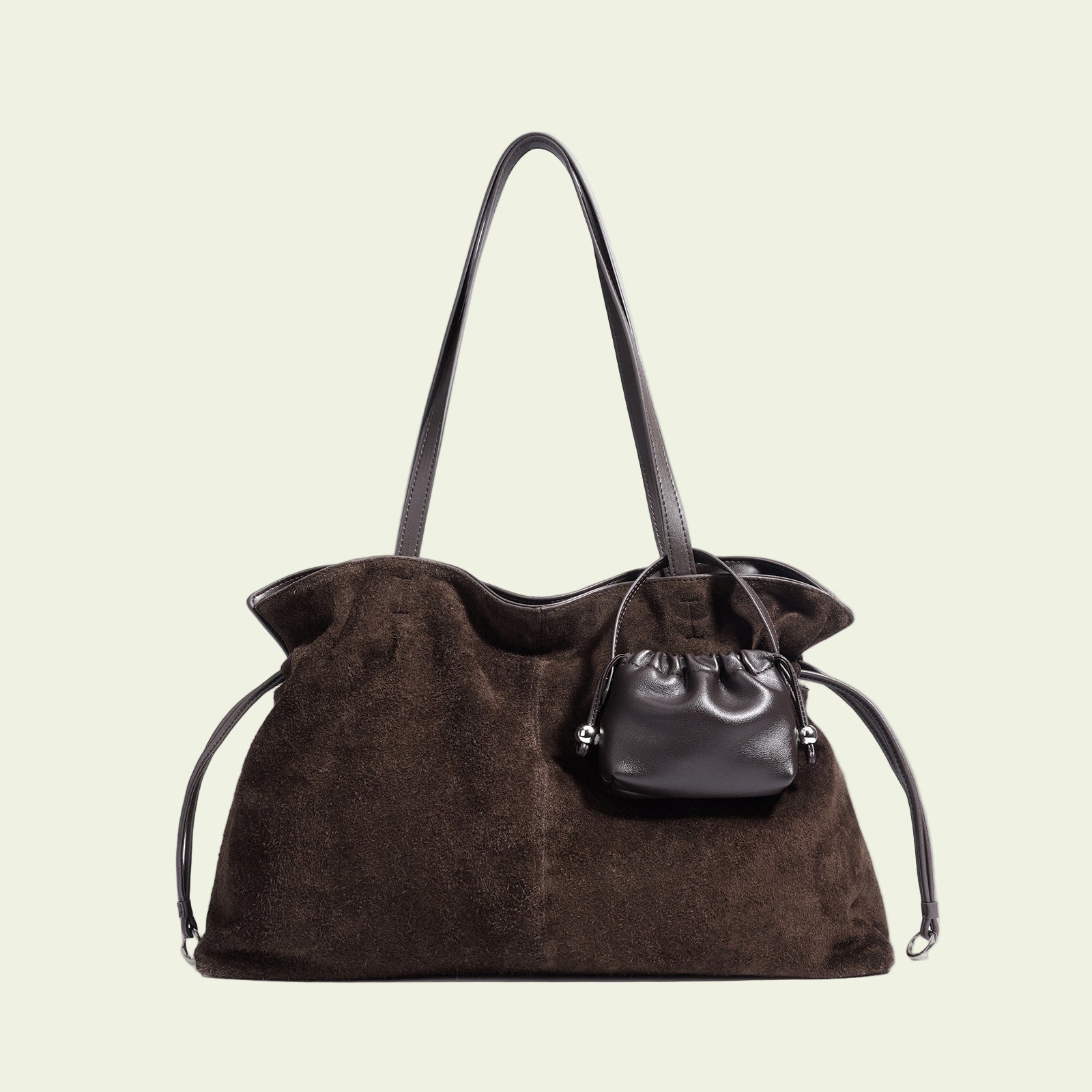 Suede Cloud Shoulder - Coffee