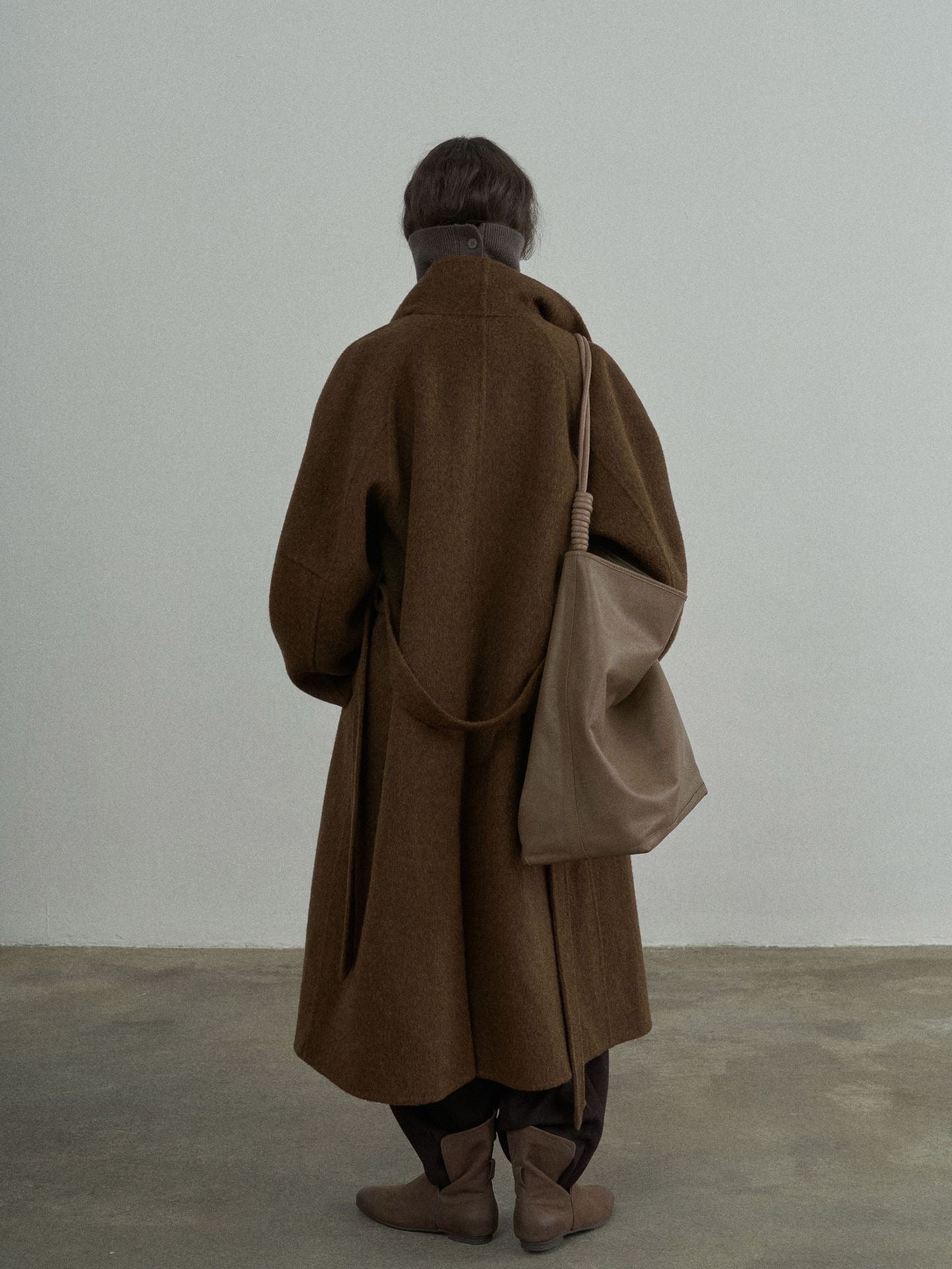Handmade Lamb Wool Arlene Overcoat