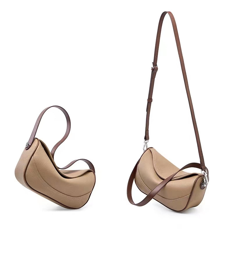 First Layer Cowhide Zanna Shoulder Bag