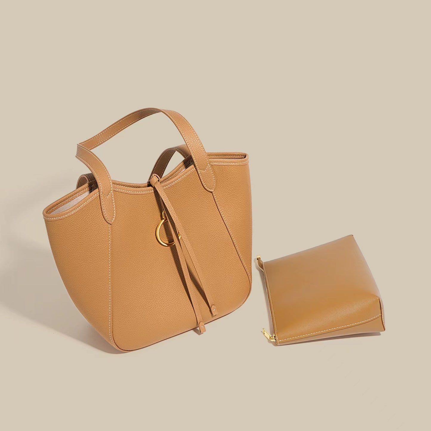 First Layer Cowhide Faith Shoulder Bag