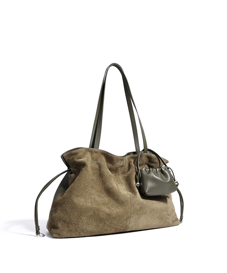 Suede Cloud Shoulder - Grey