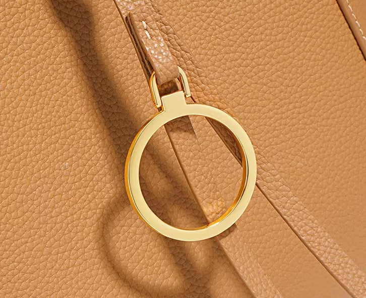 First Layer Cowhide Faith Shoulder Bag