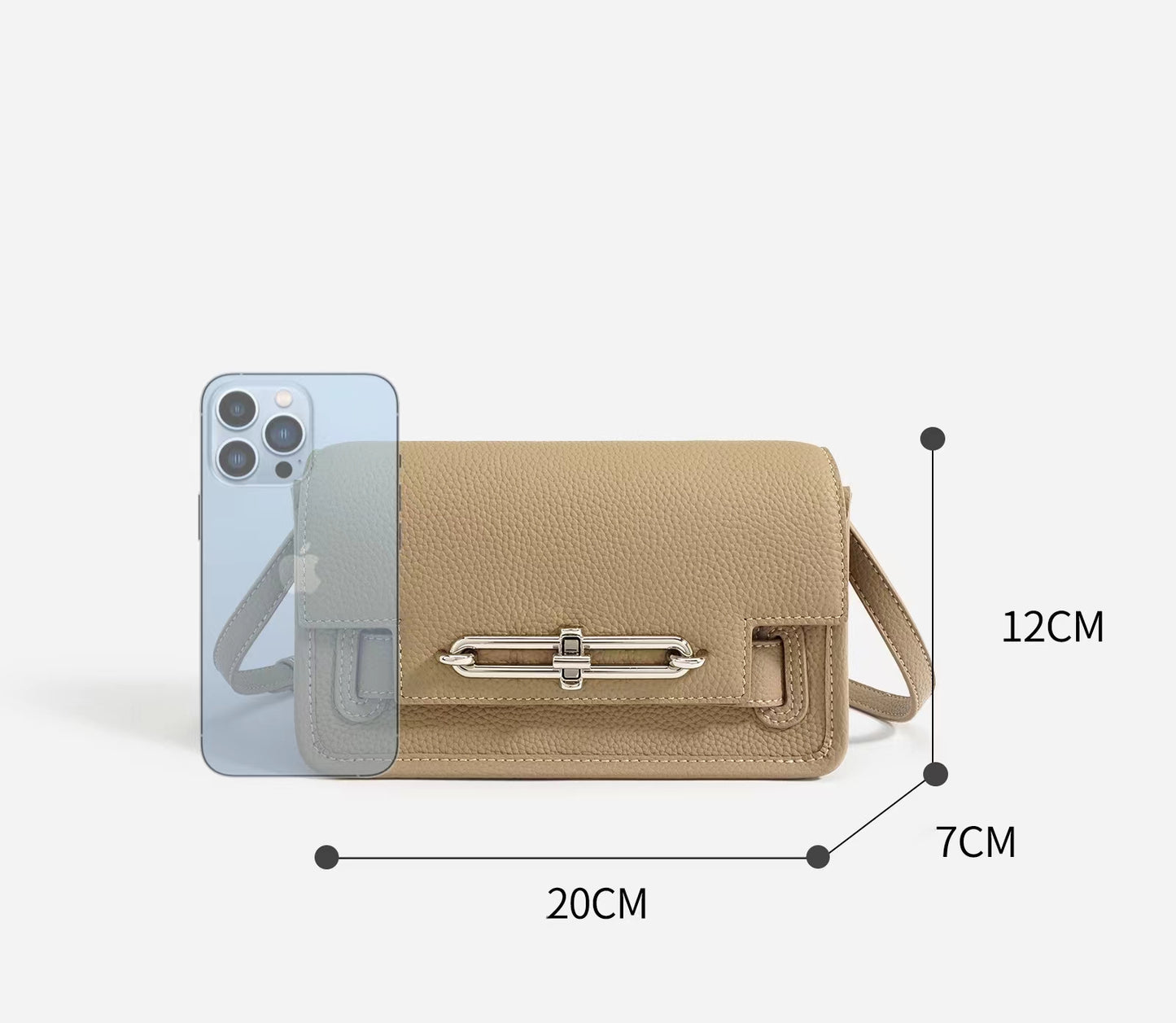 First Layer Cowhide Asteria Crossbody Bag
